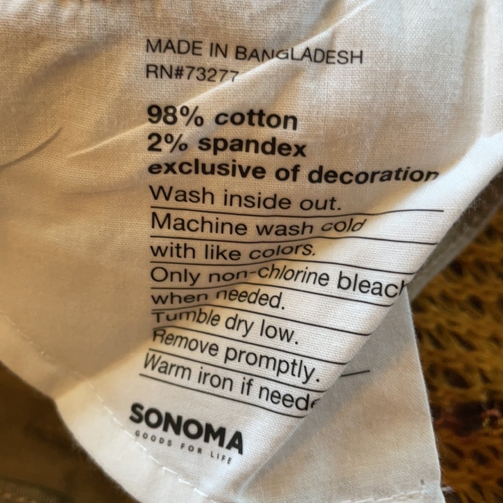 🤗NWT Sonoma straight pants wood bridge size 4 reg - Picture 10 of 10